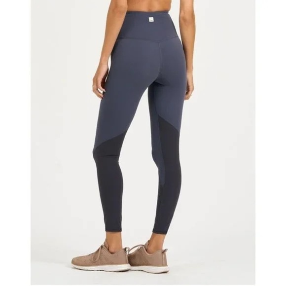 Vuori Pants - Vuori Colorblock Studio Legging Light Azure Blue/grey size xs/s 031-B